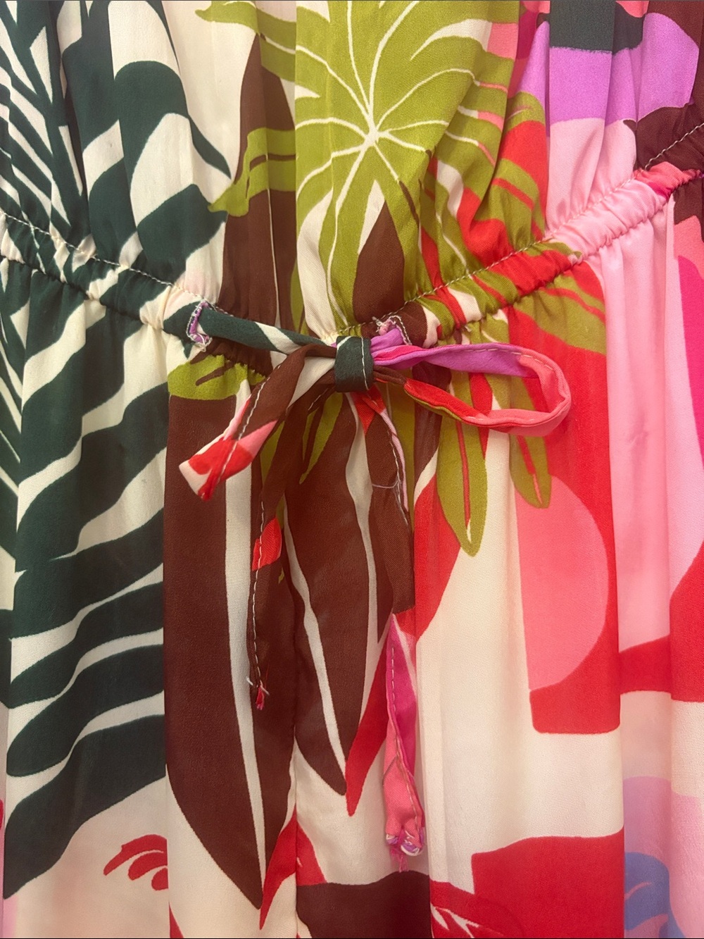 NWOT - Tropical Print Strapless One-Piece Romper. - Picture 2 of 5
